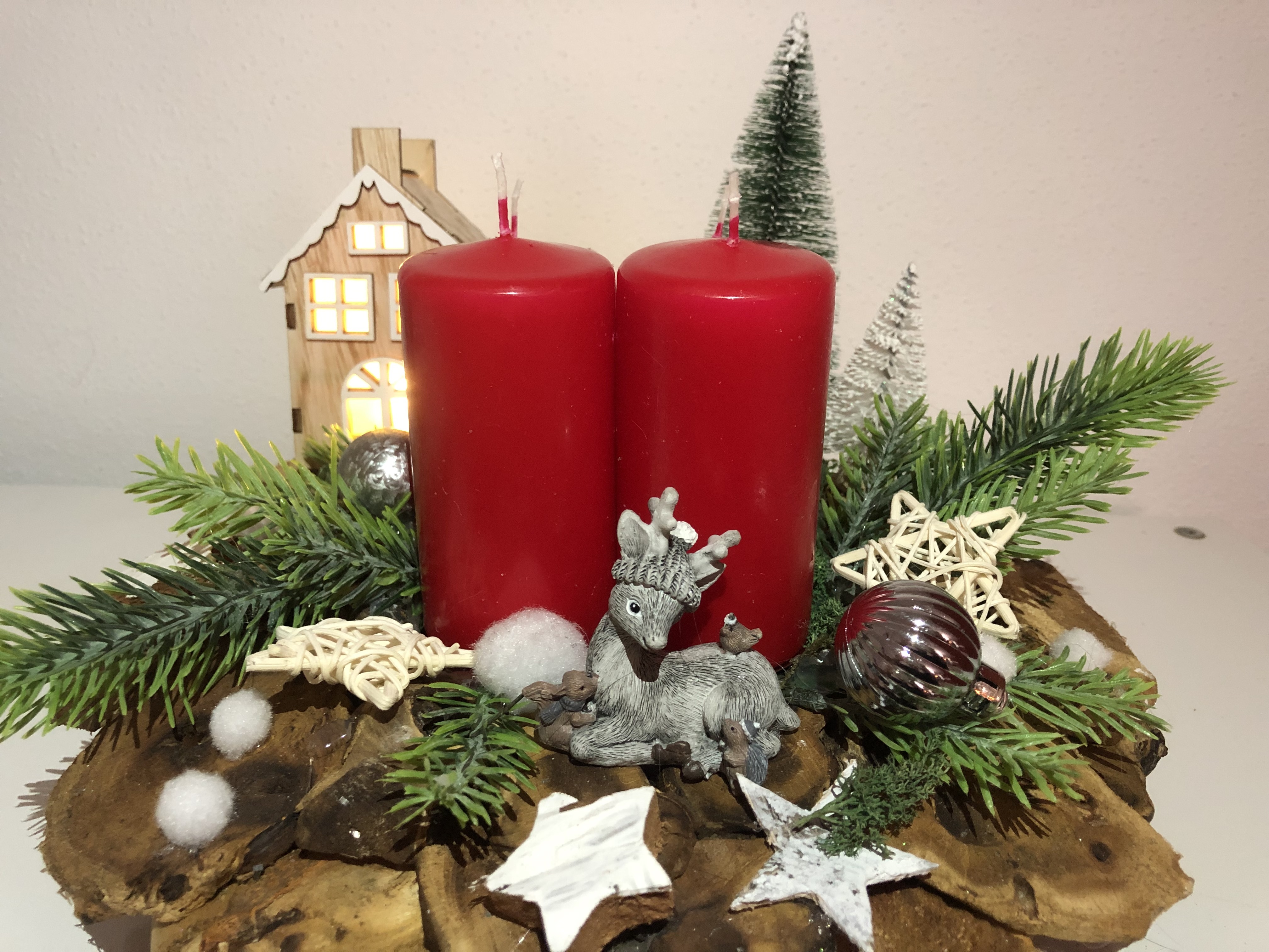 Adventní věnec dřevený
